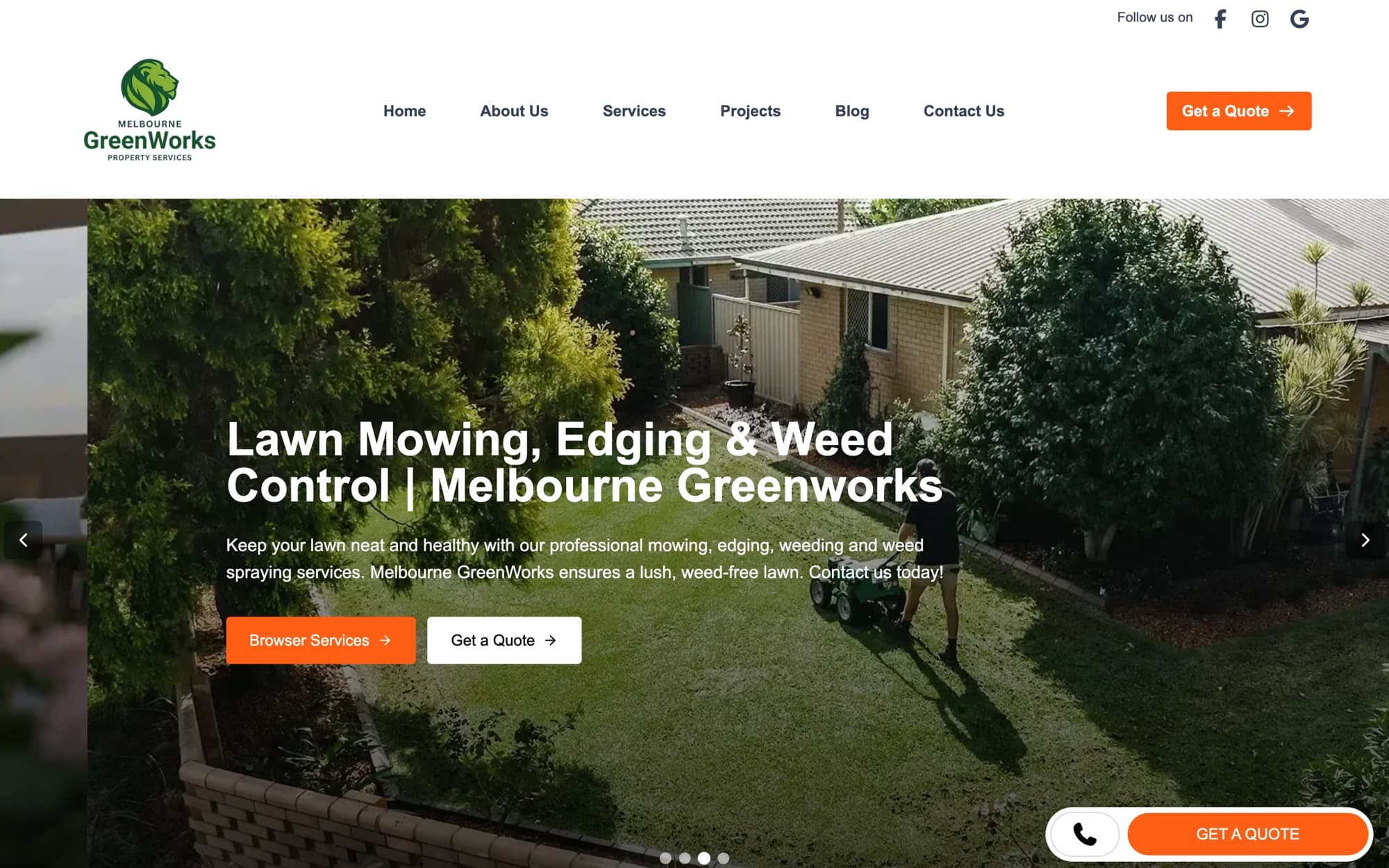 Melbourne GreenWorks website
