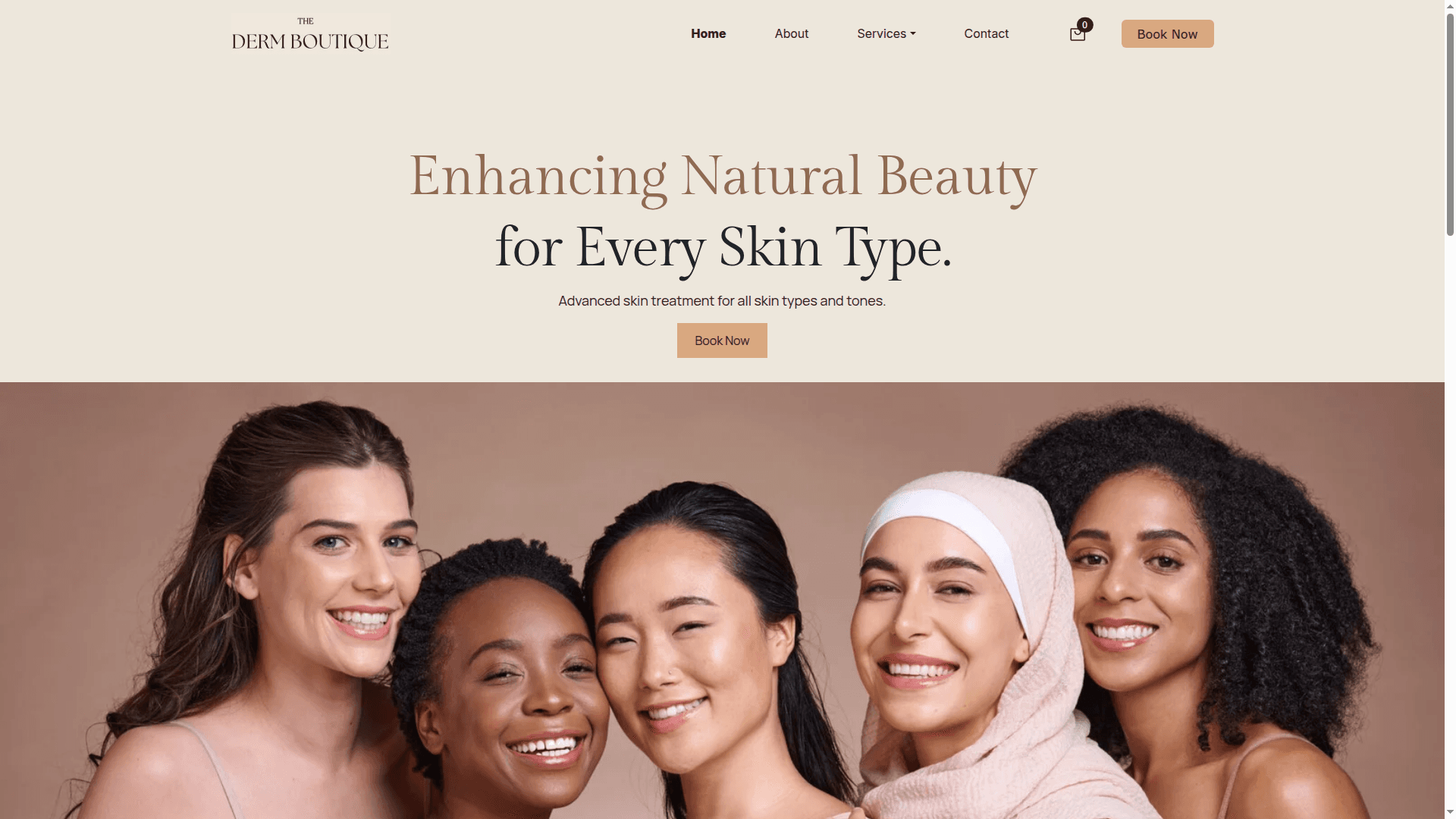 The Derm Boutique website